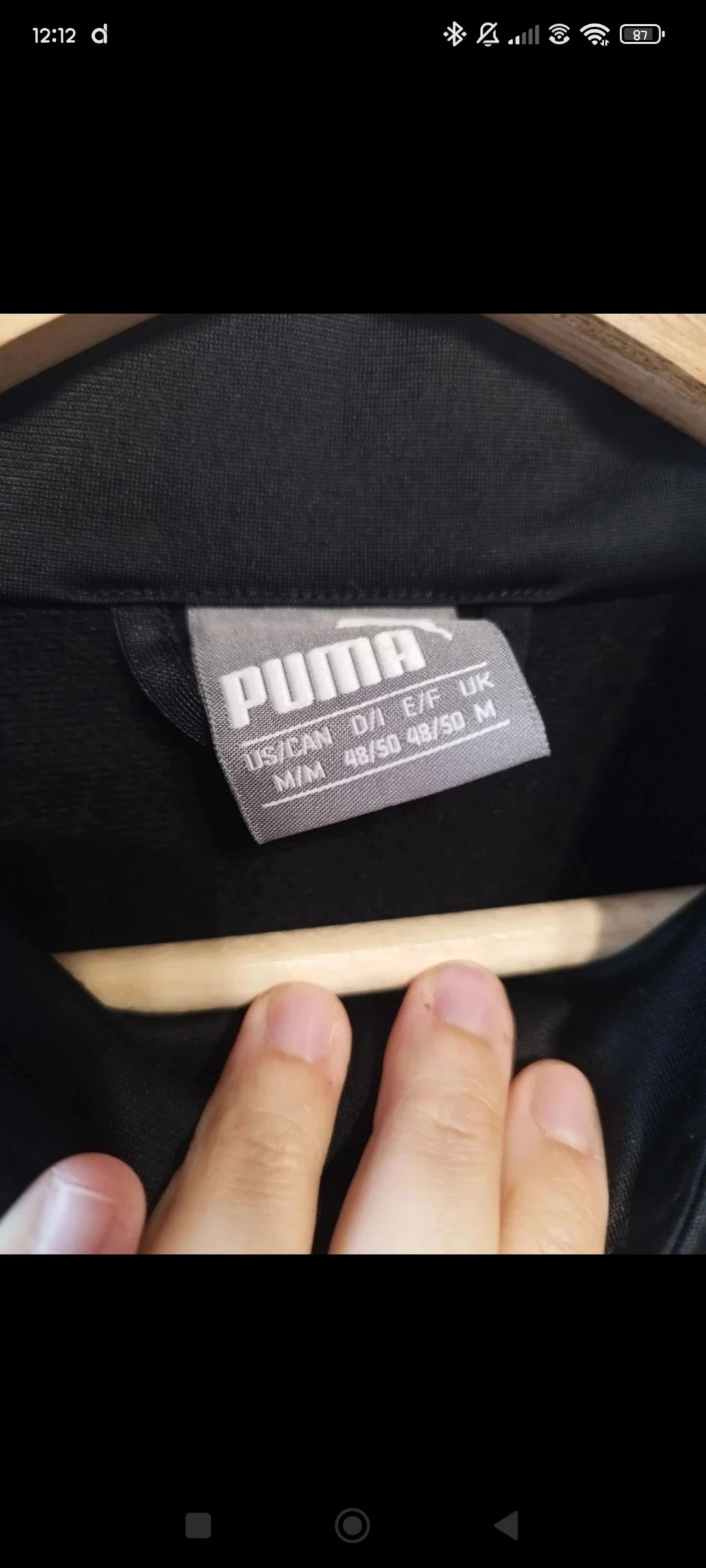 Puma Jacket Size M Black and Blue – photo 3